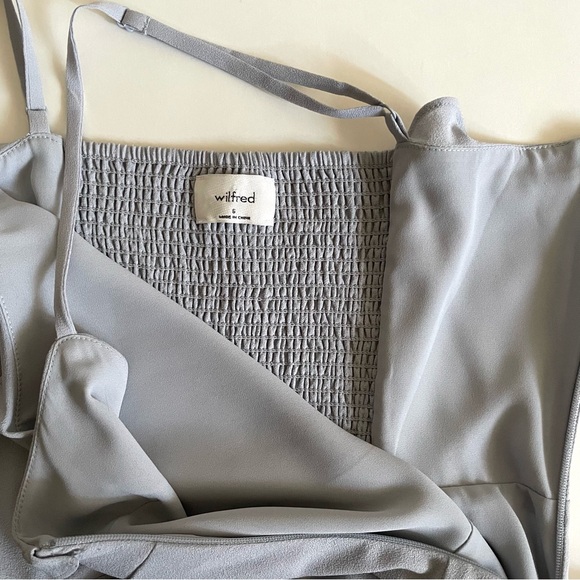 Aritzia Wilfred Philomene Sleeveless Midi Dress in Pearl Grey NWT - Picture 8 of 12